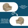 Children's Factory As We Grow Toddler Chair, Flexible Seating for Daycare or Preschool, Kids Reading Couch, Playroom Furniture, Buff view 4