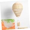 Garneck Rattan hot air Balloon Inflatable hot air Balloon Wooden Kindergarten Ornaments Hanging s Decor Rattan Woven Pendant Children's Room Basket view 3