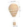 Garneck Rattan hot air Balloon Inflatable hot air Balloon Wooden Kindergarten Ornaments Hanging s Decor Rattan Woven Pendant Children's Room Basket view 4
