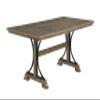Best Quality Furniture D178D6 Dining Set, Brown Oak/Beige view 3