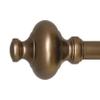 Cardiff 72-144 Inch Adjustable Curtain Rod Set, 1 Inch Diameter in Dark Bronze view 1