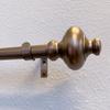 Cardiff 72-144 Inch Adjustable Curtain Rod Set, 1 Inch Diameter in Dark Bronze view 2
