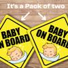 Baby on Board - Princess Sticker for Cars - Adorable Removable, No Magnets, Suction Cups, or Paint Damage (2-Pack) (Sleeping Baby) view 2