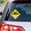 Baby on Board - Princess Sticker for Cars - Adorable Removable, No Magnets, Suction Cups, or Paint Damage (2-Pack) (Sleeping Baby) view 3