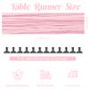 6 Pieces Pink Valentine's Day 10FT Cheesecloth Table Runner Boho Gauze Fabric Table Runner Rustic Sheer Runner for Wedding Birthday Baby Shower Party Boho Table DecorationPink view 4