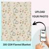 Autumn Pumpkins Blankets 40"x60" Thanksgiving Flannel Fleece Bed Throw for Couch Sofa Conch, Fall Leaf Farm Harvest Pumpkin Soft Blankets Retro Burlap Lightweight Throws for Kids/Teens/Boy/Girl view 4