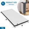3 inch Folding Mattress Tri Fold Memory Foam Mattress Topper Portable Foldable Mattress Topper with Washable Cover Non-Slip Bottom for Camping, Guest, Floor RV, CertiPUR-US Certified,Twin XL view 2