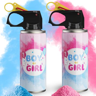 POPUPARTY Gender Reveal Fire Extinguisher Color Spray Smoke 1 Pink,1 Blue
