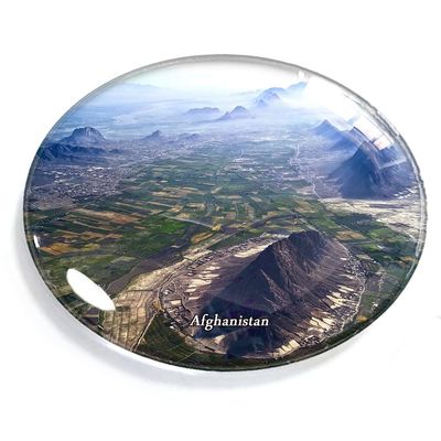 Afghanistan Magnet Fridge Refrigerator Freezer Magnet Sticker Souvenir Decorations Oval Crystal Magnet Kitchen Whiteboard