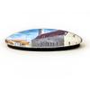 Tallinn Estonia Magnet Fridge Refrigerator Freezer Magnet Sticker Souvenir Decorations Oval Crystal Magnet Kitchen Whiteboard view 2