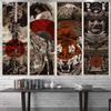 Aidatain Japanese Style Wall Tapestry - Samurai Maiko Tiger Mount Fuji Aesthetic Beach Blanket for Bedroom, Living & Dining Room, College Dorm Wall Hanging - 93x71 GTFNAT0063 view 1