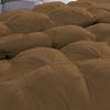 AHJ Beddings Hotel Quality 5 Piece Pinch Pleated Comforter Set (1 Comforter 500GSM Microfiber Filled + 4 Pillow Shams) 1000 Thread Count 100% Egyptian Cotton - Super King Size, Taupe view 3