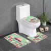 Dream Mushroom Floor Mat Set of Three 24x16in, Absorbent and Non-Slip, Bathroom Vanity Rug Set view 1