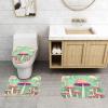 Dream Mushroom Floor Mat Set of Three 24x16in, Absorbent and Non-Slip, Bathroom Vanity Rug Set view 3