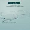 DingCo Floating Acrylic Shelves, 8X6 Inch Clear Wall Shelf, Small Plant Shelves, Picture and Toy Display Stand (No Drill, 4 Pack) view 2