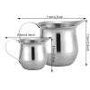 Coffee Milk Frothing Pitcher Cup Stainless Steel Espresso Steaming Pitching Jugs Mug Tool for Art Kitchen Cappuccino Latte Hot Chocolate(240ml / 8oz) view 3