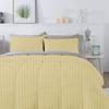 1 Piece 100% Egyptian Cotton 800 Thread Count Comforter Super King Plus Size (120" x 120") Inch 400 GSM Luxurious Hotel Collection Ultra-Soft Comforter - Ivory Stripe view 3