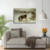 Collie Dog Lamb Print by Walter Hunt Poster Canvas Print Painting Picture Wall Art Bedroom Living Room Decor (unframe,24x36 inch) view 2