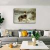 Collie Dog Lamb Print by Walter Hunt Poster Canvas Print Painting Picture Wall Art Bedroom Living Room Decor (unframe,24x36 inch) view 4