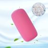Obetuens Pillow Back Cushion Micro Mini Microbead Back Cushion Roll Throw Pillow Travel Home Sleep Neck Support Comfortable(Pink) view 4