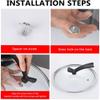 BAZAC Replacement with Handle Glass Lid Cookware Pan Lid Cover Kitchen Gadgets for Pots Pans Skillets Saucepans Pot Lid Holder Pot Lid Holder-24CM view 2