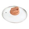 BAZAC Tempered Glass Lid Stainless Steel Cooking Utensils Metal Cooking Utensils Pot Lid Stainless Steel Universal Pan Lid Cast Iron Skillet Lid Reusable Pot Cover Pot Cover -24CM view 3