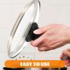 BAZAC Glass Replacement Lid Stainless Steel Rim Handle for Pots Pans Skillet Saucepan Potpourri Pot Stainless Steel Cookware-36CM view 2