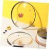 BAZAC Tempered Glass Lid Steak Cooker Lid Microwave Glass Plate Glass Lid for Frying Pan Replacement Pot Lid Replacement Universal Pot Cover Kitchen Cooking Pot Lid Dome-18.7CM view 3