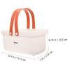 Bathroom Tote White Cleaning Cosmetics Basket Washroom Organizer Large Capacity view 2