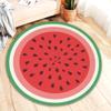 Rugendary Cute Watermelon Fruit Rug Cool and Fresh Home Decor for Kitchen Kids Room Bathroom Bedroom Machine Washable Round Area Rug Summer Home Decoration Carpet (Economic Quality, 2.6x2.6 ft.) view 1