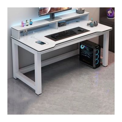FIONEL PC Desk PC Desktop Table Double Desktop Student Desk Home Bedroom Study Table Office Desk Simple Gaming Table PC Table Home Office Work Desk (Color : 08, Size : 100 * 65 * 75cm)