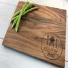 Personalized Cutting Board - BBQ Themed, Grill Master, Personalized BBQ Cutting Board, King of the Grill Gift, Fathers Day Gift - 075 (Maple, Arched 16" x 10.5") view 1