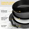 Food Party Electric Hot Pot with Divider Hotpot Pot Electric Hopot Cooker Shabu Shabu Pot 110V 1200W Non-Stick 6-Quart BPA FREE Fondue Chinese Hot Pot view 3