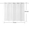 YISURE No Hook Needed Short Shower Curtain Liner 72x65'', Clear PEVA Plastic Waterproof Heavy Duty Bathroom Curtain Hook Free Transparent Shower Curtain for Walkin Tub view 2