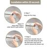 YISURE No Hook Needed Short Shower Curtain Liner 72x65'', Clear PEVA Plastic Waterproof Heavy Duty Bathroom Curtain Hook Free Transparent Shower Curtain for Walkin Tub view 3