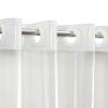 YISURE No Hook Needed Short Shower Curtain Liner 72x65'', Clear PEVA Plastic Waterproof Heavy Duty Bathroom Curtain Hook Free Transparent Shower Curtain for Walkin Tub view 4