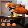 PACIFIC PPE 8 Mil Orange Nitrile Disposable Gloves, Industrial, XX-Large view 3