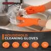 PACIFIC PPE 8 Mil Orange Nitrile Disposable Gloves, Industrial, XX-Large view 4