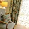 84 Inches Long Modern Floral Farmhouse Cotton Linen Curtains for Living Room, Semi-Blackout Boho Curtains for Bedroom Dining Room, 84 Length 1 Panel Set ,Blue (Pinch Pleated Curtains, 84"W x 84"L) view 4