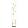 Coat Rack Nordic Coat Rack Marble Base Hanger Metal Bedroom Coat Racks Creative Umbrella Shelf Floor Hanger Coat Stand Coat Tree (Color : Gold Black) view 1