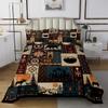 Bohemian Deer Bedspread Set Queen, Bear Wildlife Hunting Theme Quilt Set, Cabin Decor Buffalo Plaid Grid Bedding Set for Adult Women Men, Retro Xmas Pine Tree Coverlet Set, Geometric Bed Set, 3Pcs view 1