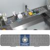 24" Kitchen Sink Faucet Splash Guard Plus Size Silicone Sink Faucet Drying Mat Faucet Handle Drip Catcher Tray Dish Sponge Holder Kitchen Sink Accessories Protector Home Organization Gadgets Organizer view 1