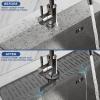 24" Kitchen Sink Faucet Splash Guard Plus Size Silicone Sink Faucet Drying Mat Faucet Handle Drip Catcher Tray Dish Sponge Holder Kitchen Sink Accessories Protector Home Organization Gadgets Organizer view 2