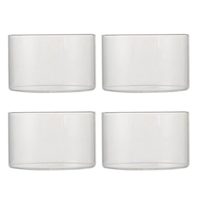 Alipis Heatproof Pudding Bowl Set Glass Dessert Bowl Baking Cake Easy to Clean