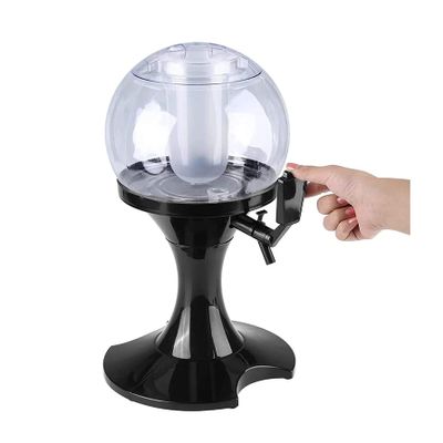 Beer Dispenser for Home 3.5L Beer Tower Dispenser, Beverage Dispenser Drink Tower, Spherical Party Beer Dispenser, With Removable Ice Tube, For Bar Home Parties Buffet Restaurant