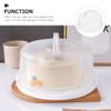 Cabilock 10-inch White Reusable Cake Storage Box with Lid and Handle Pastry Box for Birthday Dessert Carrier view 4