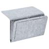 PATIKIL 13in Bedside Caddy, Bed Caddy Bedside Organizer Hanging Soft 5 Pockets Bed Pockets Bedside Storage Organizer Remote Control Holder for Bedroom Phones Glasses, Light Grey view 1