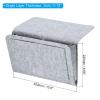 PATIKIL 13in Bedside Caddy, Bed Caddy Bedside Organizer Hanging Soft 5 Pockets Bed Pockets Bedside Storage Organizer Remote Control Holder for Bedroom Phones Glasses, Light Grey view 2