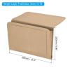PATIKIL 13in Bedside Caddy, Bed Caddy Bedside Organizer Hanging Soft Felt 5 Pockets Bed Pockets Bedside Storage Organizer Remote Control Holder for Bedroom Phones Glasses, Beige view 2
