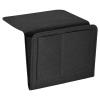 PATIKIL 11in Bedside Caddy, Bed Caddy Bedside Organizer Hanging 5 Pocket Soft Felt Bed Pockets Bedside Storage Organizer Remote Control Holder for Bedroom Phones Glasses, Black view 1